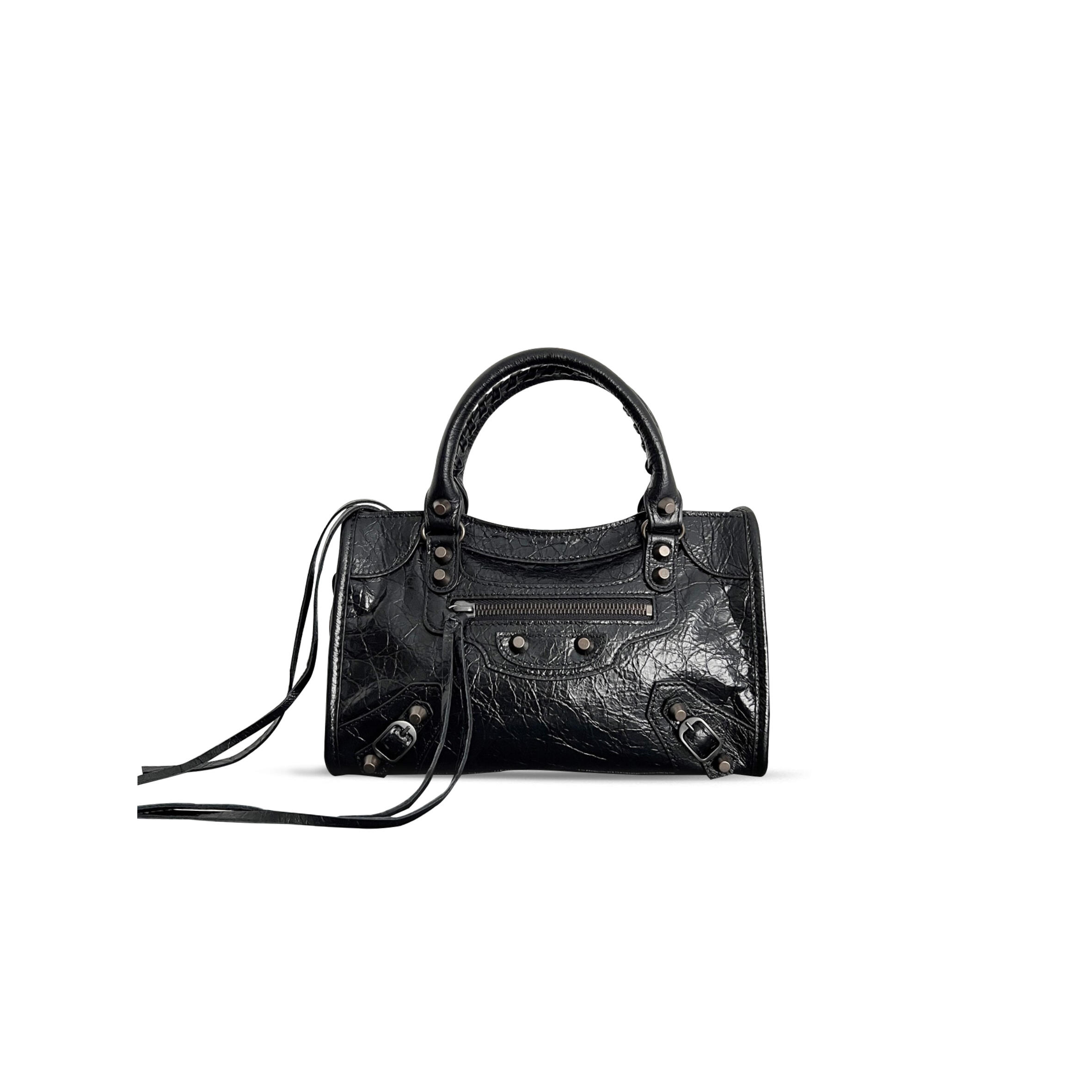 Ba1en*iaga women''s le city bag mini in black 8063952aben1000 (23.8*16*6.3cm)